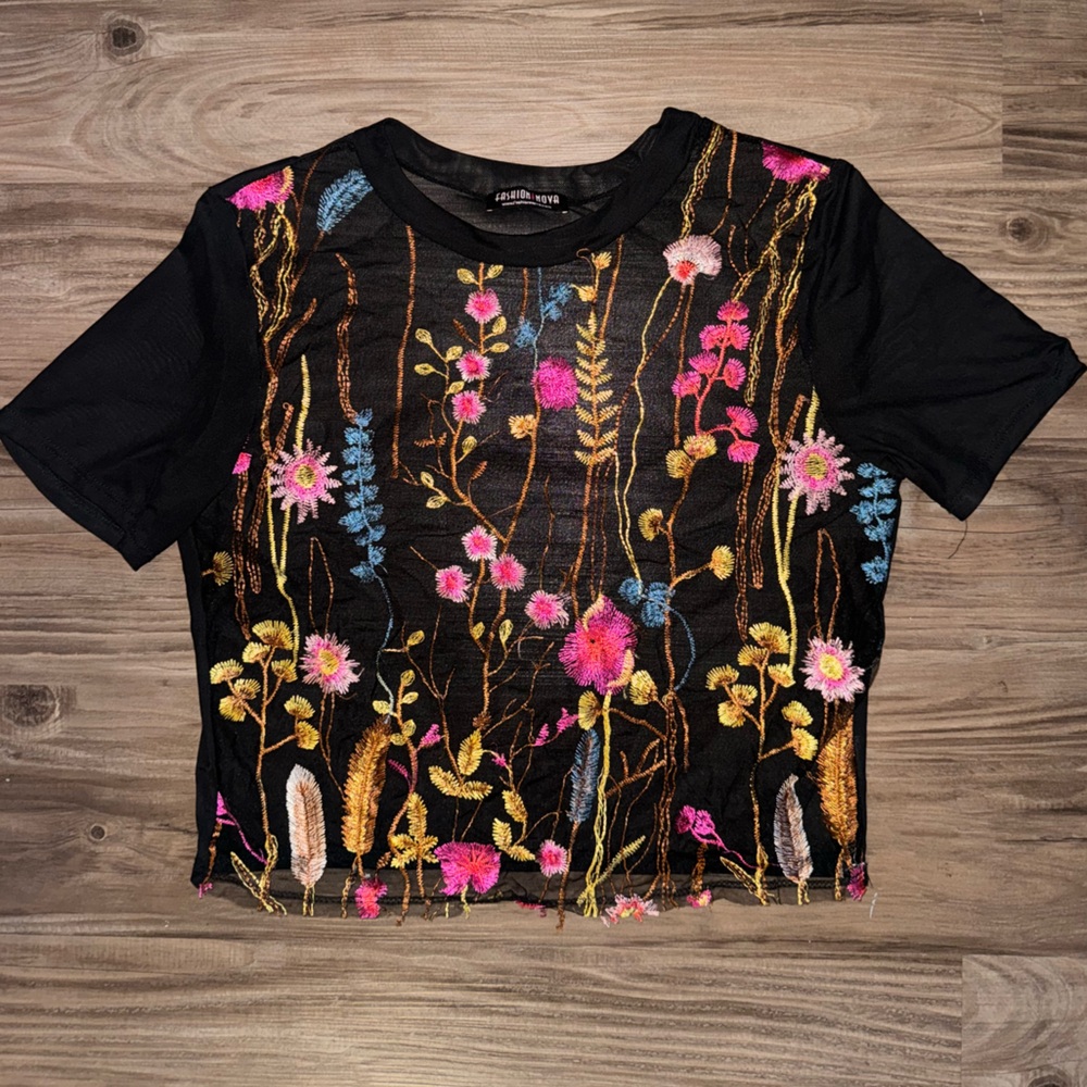 Flower Mesh Shirt